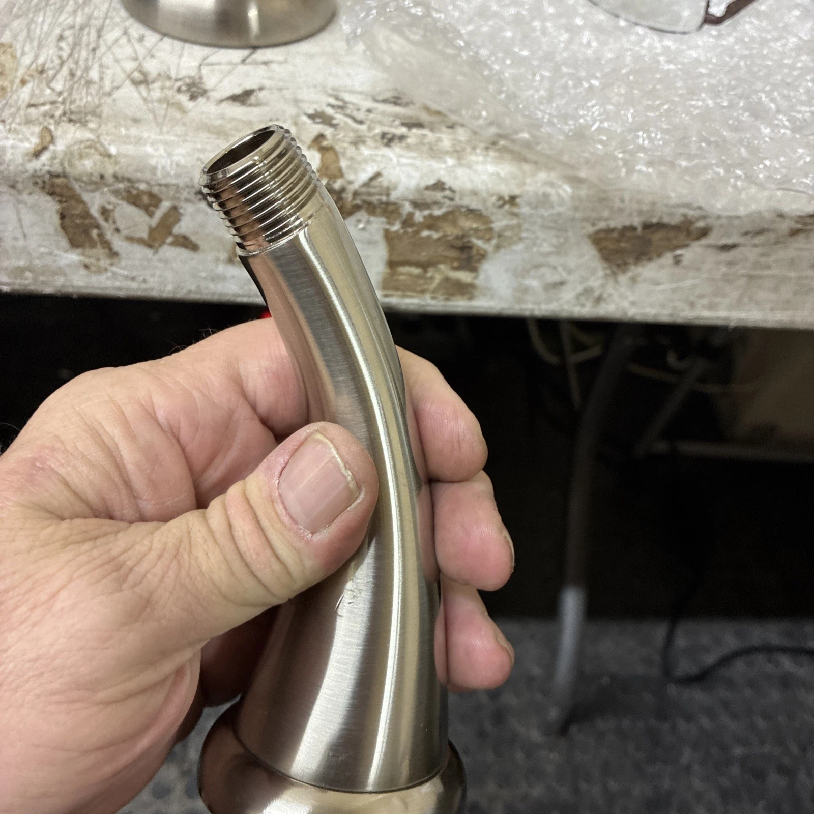 American Standard Brushed Nickel Shower Head A112.18.1M with Arm NEW - Image 2
