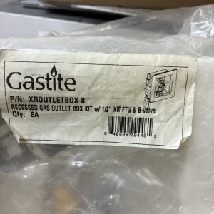 Gastite Brand Gas Outlet Recessed Box Kit 1/2"