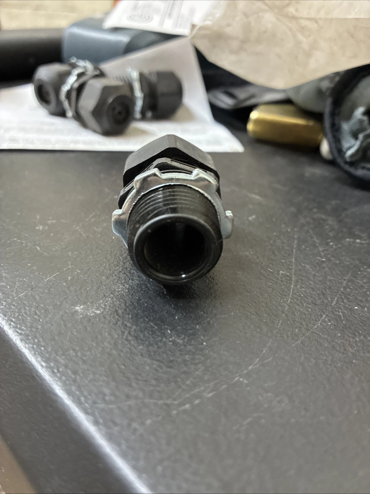 12 Pcs 1/2" NPT Nylon Cable Glands, Black Strain Relief Cable Cord Connector - Image 2