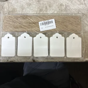 Paper Tags, 360 PCS White Craft Gift Tags with Precut Jute Twine 2 Packs