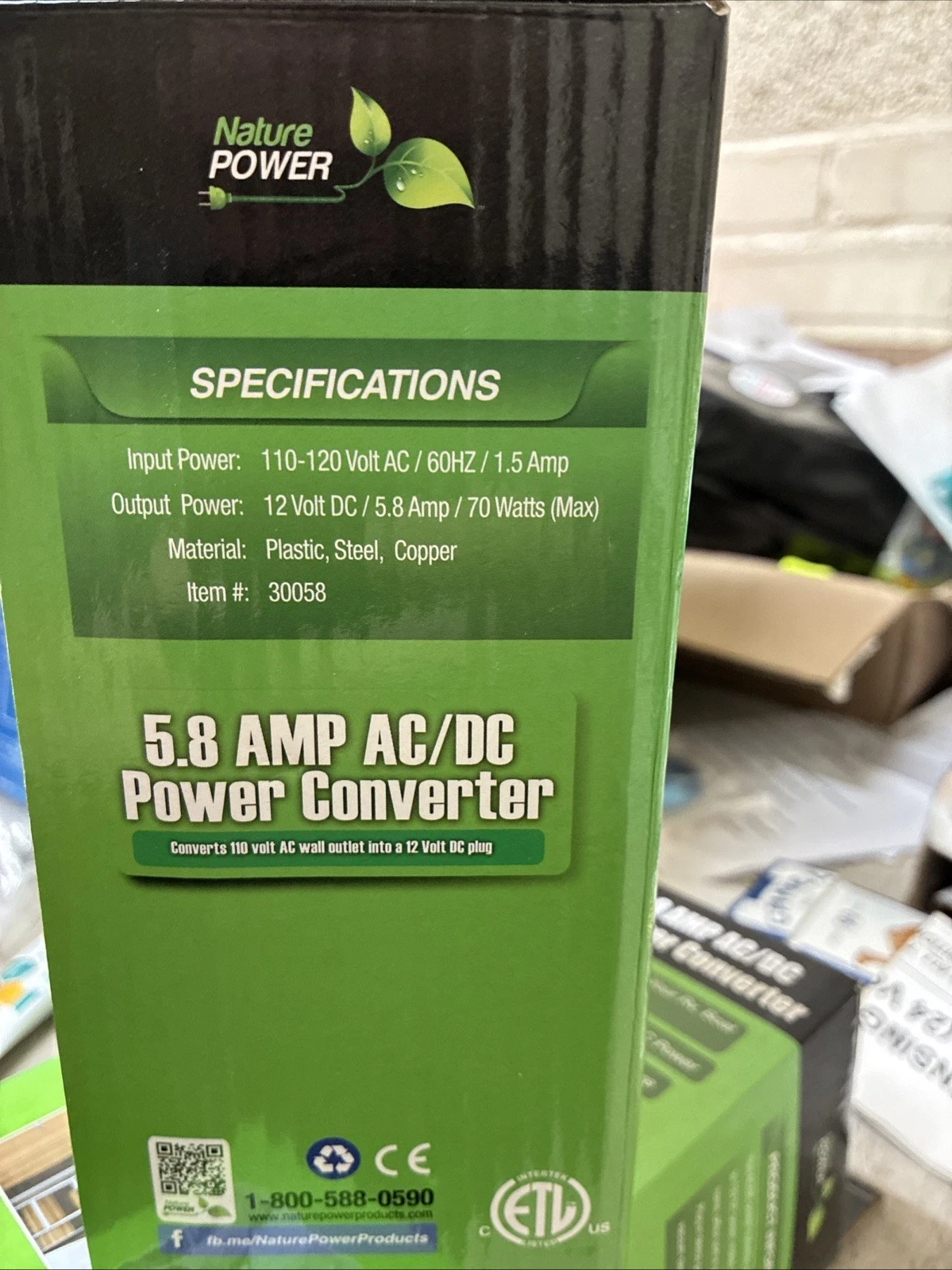 Nature Power 5.8 Amp AC/DC Power Converter - Image 2
