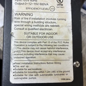 Hampton Bay 600 Watt digital Transformer DIY-600PS