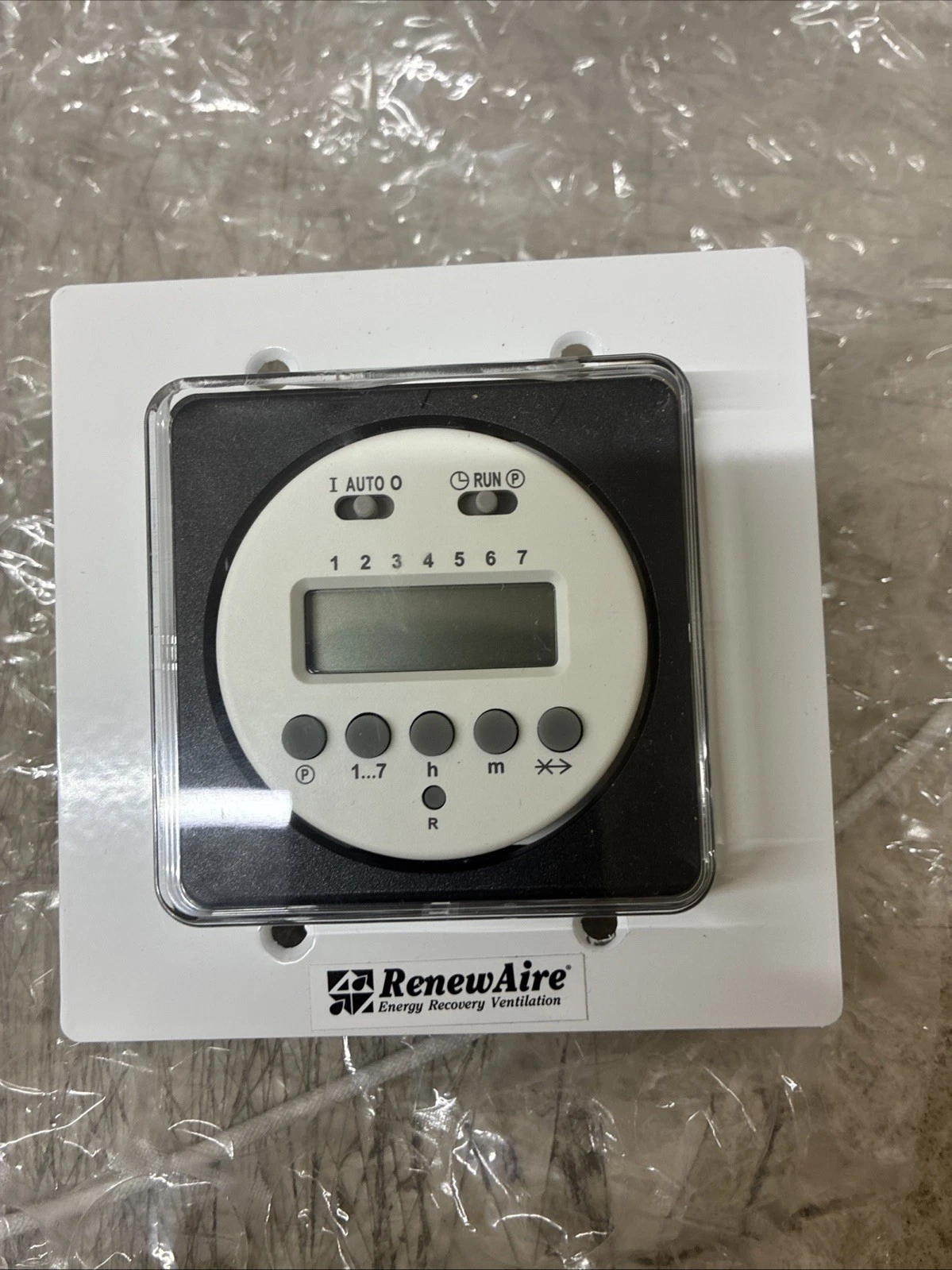 Renewaire TC7D-W Digital Time Clock New Open Box With Minor Damage To Cover