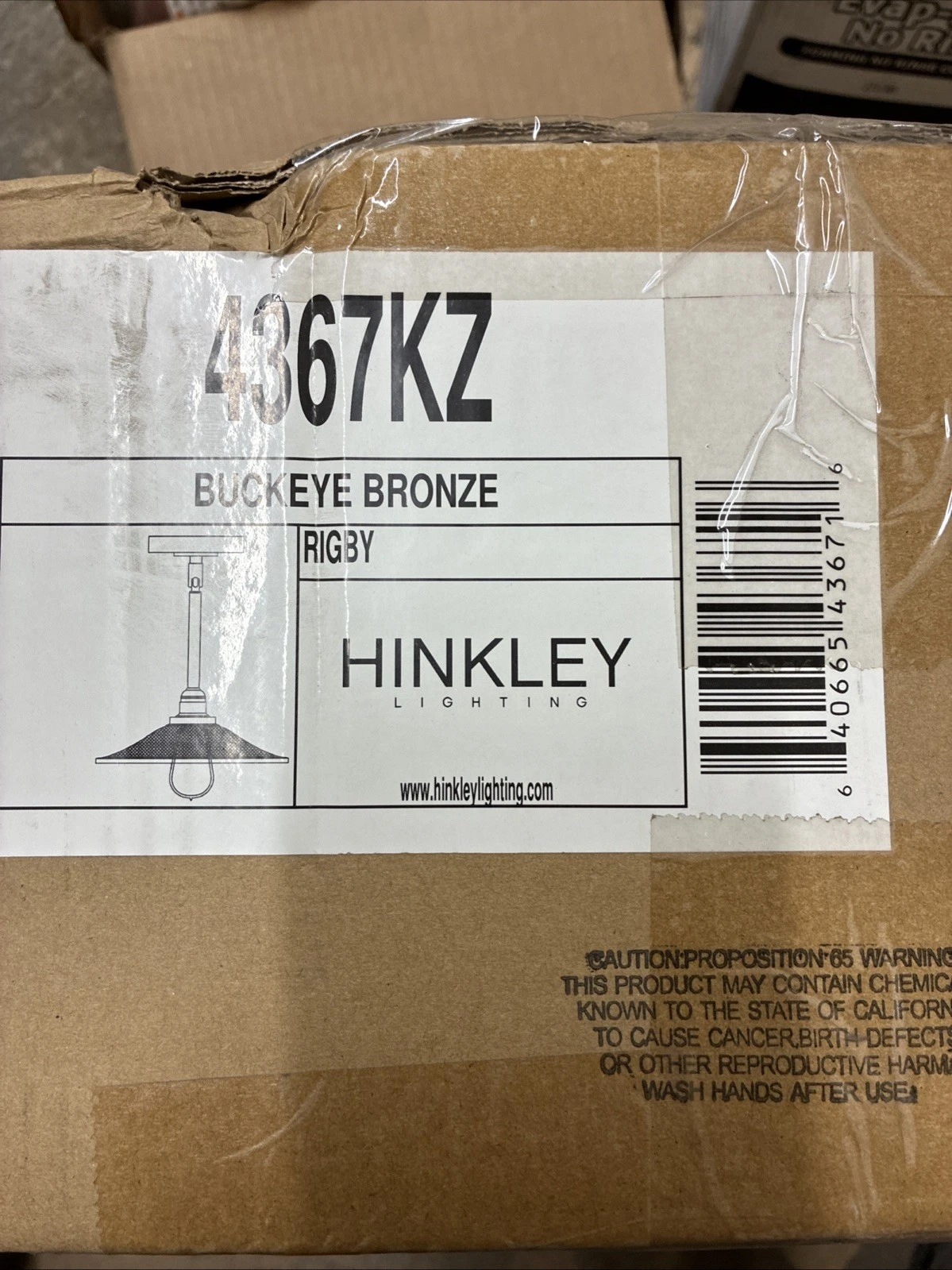 Hinkley Lighting Rigby 1 Light Pendant, Buckeye Bronze - 4367KZ - Image 2