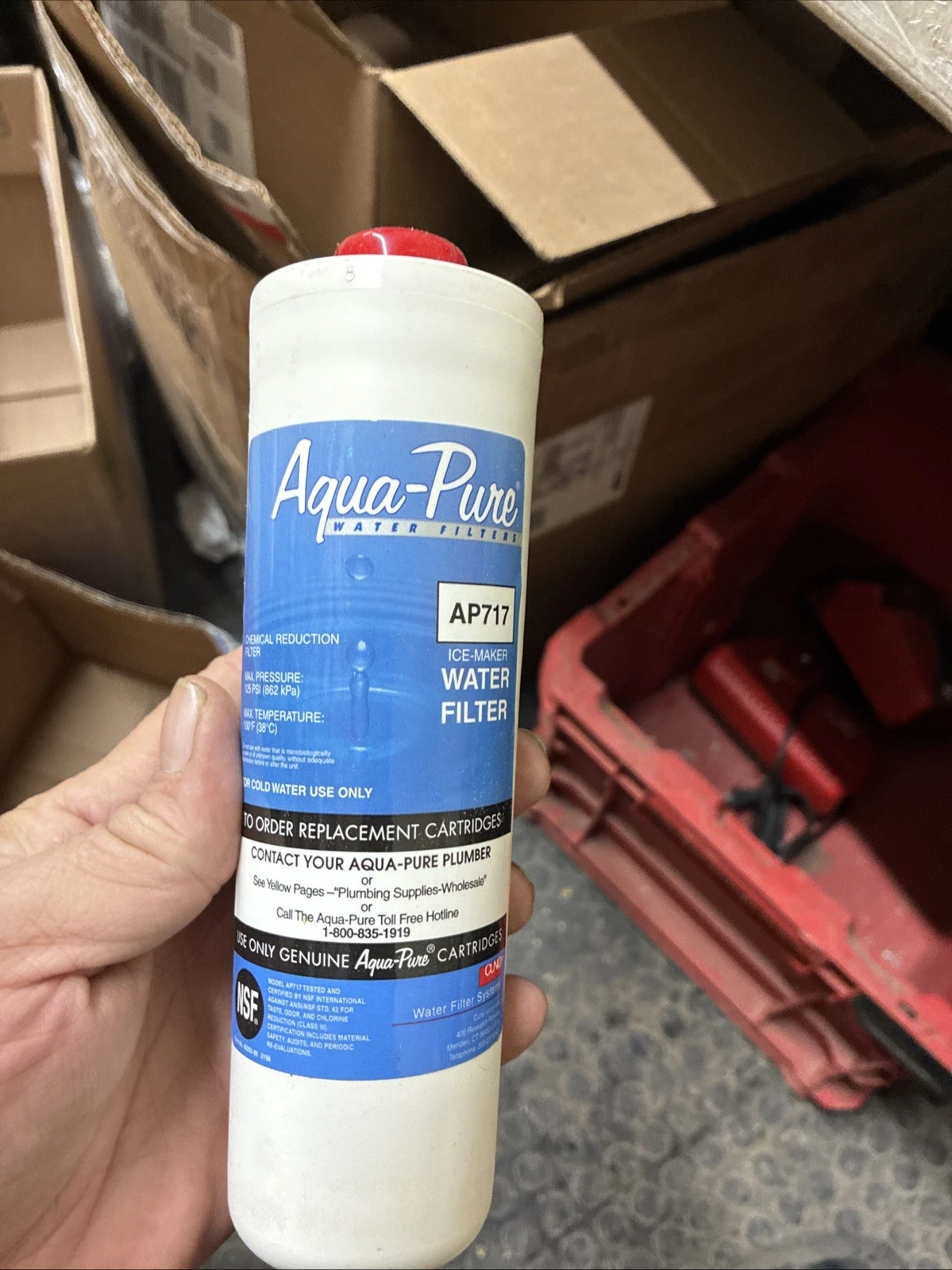 Aqua-Pure AP717 Ice Maker Filter - Unused, In Box
