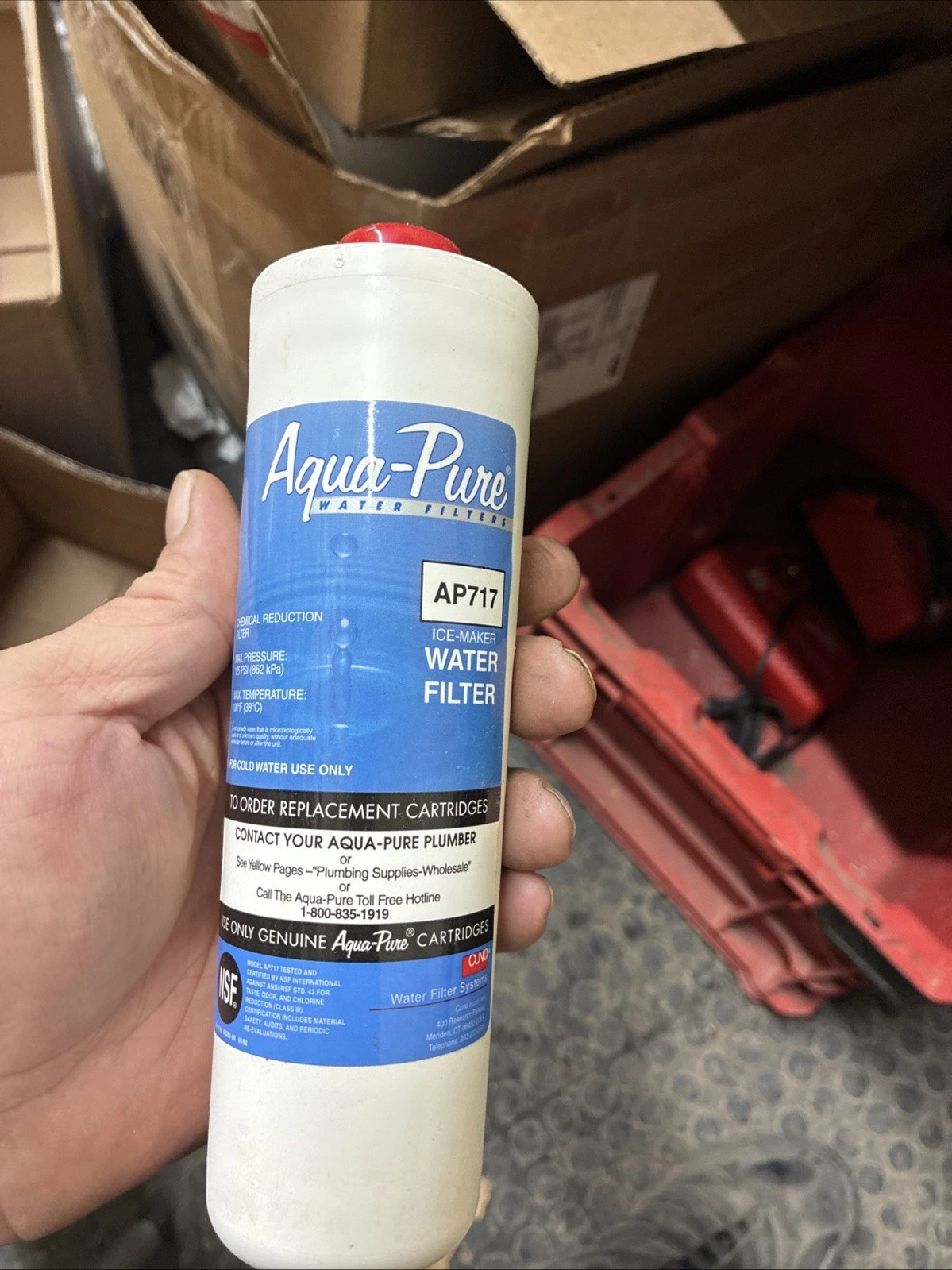 Aqua-Pure AP717 Ice Maker Filter - Unused, In Box - Image 2