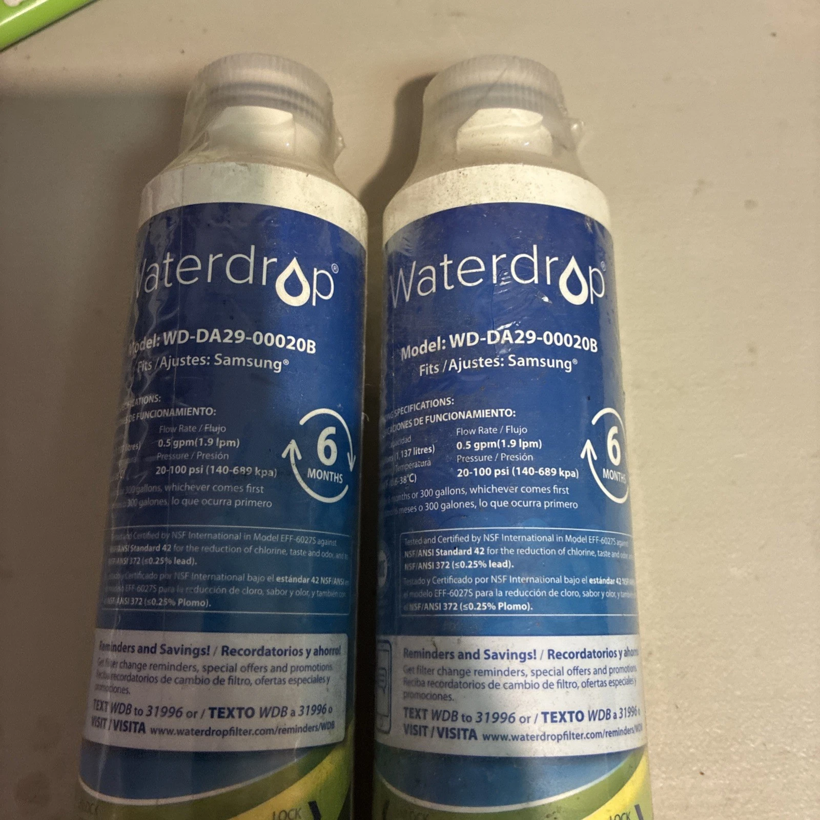 Waterdrop DA29-00020B Refrigerator Water Filter,Replacement for Samsung® HAF-CIN - Image 2