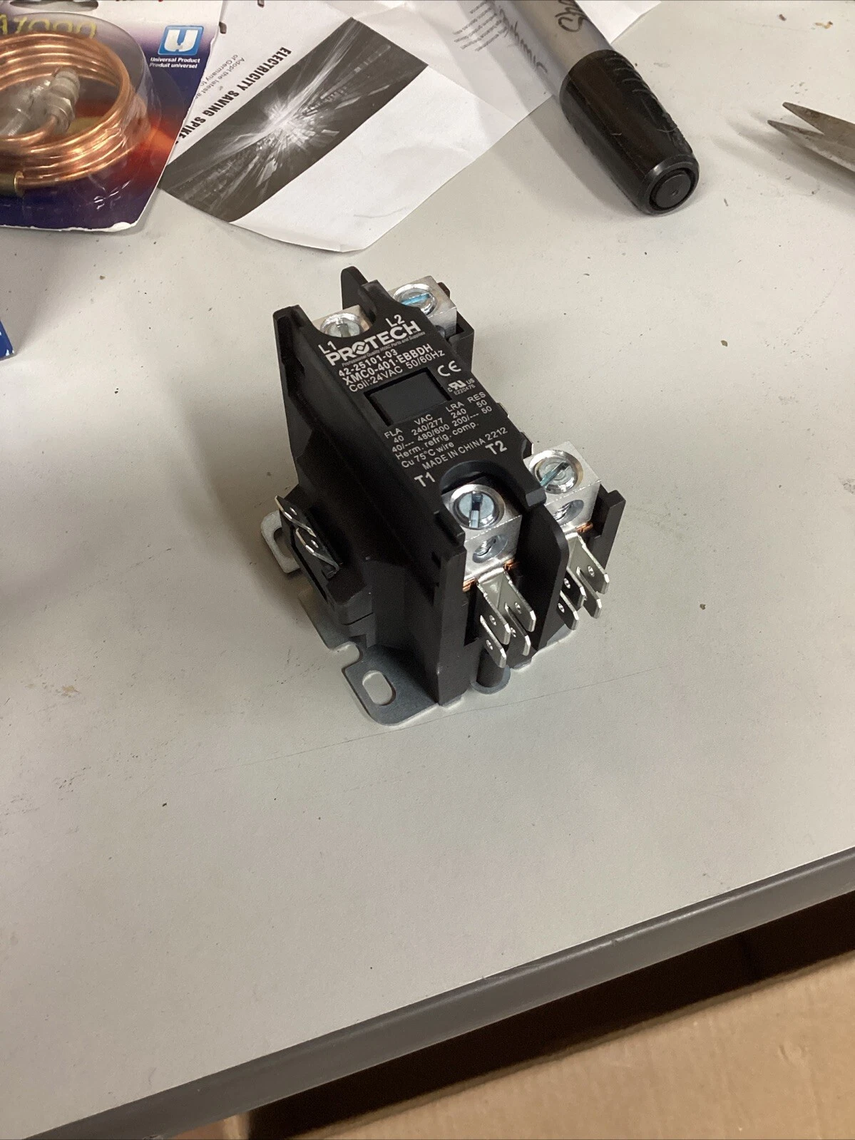 Protech Definite Purpose Contactor - 40A 1-Pole (24V coil) - 42-25101-03 - Image 3