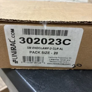 UNIRAC 302023C SM Endclamp D CLR AL Pack Of 20