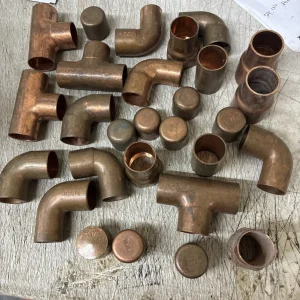 Mixed Lot of 3/4" Copper Sweat Plumbing Fittings 27 Pcs