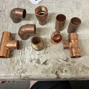 Mixed Lot of 3/4" Copper Sweat Plumbing Fittings 39 Pcs
