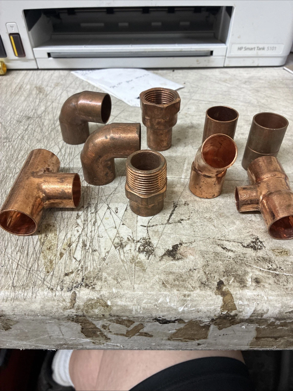 Mixed Lot of 3/4" Copper Sweat Plumbing Fittings 39 Pcs - Image 4