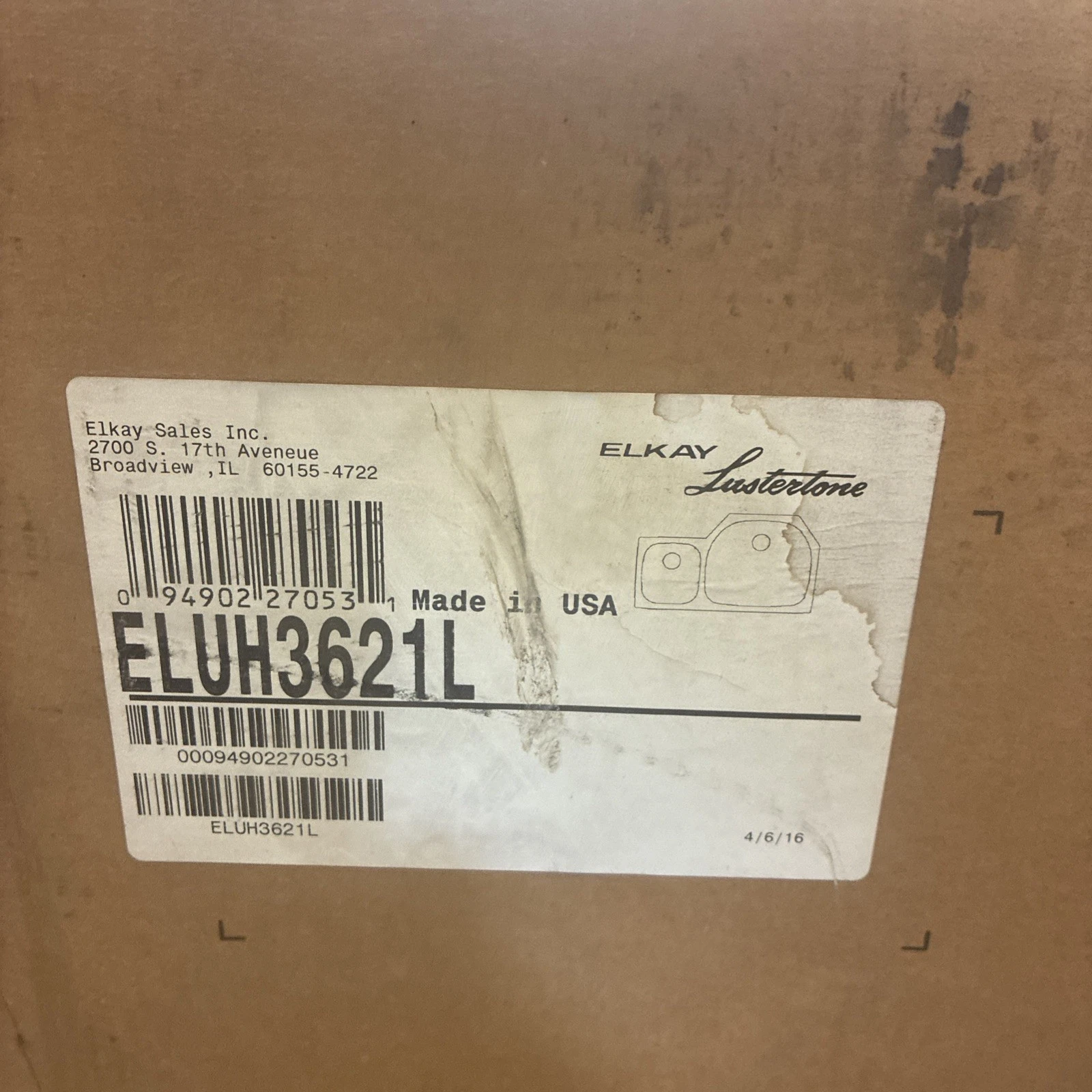 Elkay ELUH3621L Harmony Undermount 36-1/4” Dbl Basin Sink - Image 2
