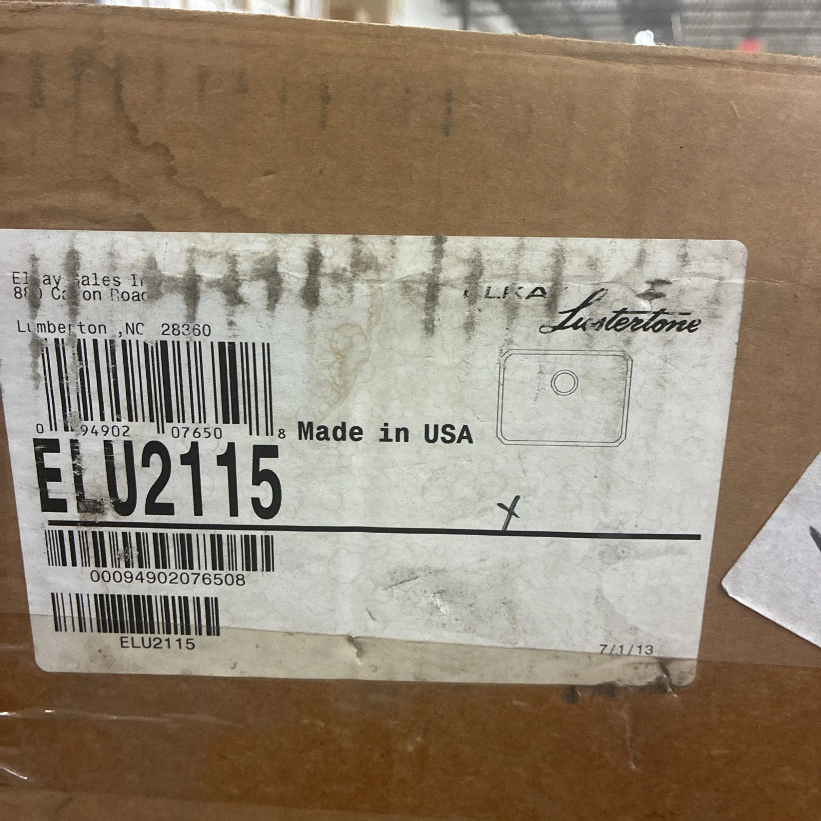 Elkay ELU2115 23" Undermount 18-Gauge Single Bowl Stainless Steel 7.5"Basin - Image 2