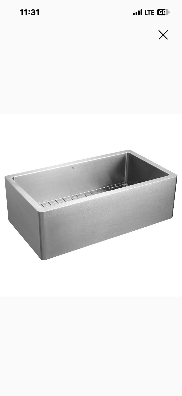 American Standard 1180SB.3620SS Avery 36” Farmhouse Sink