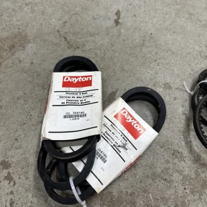 Dayton 3X474 B48 V-Belt, 51" Outside Length, 21/32" Top Width, 1 Ribs (set Of 2)