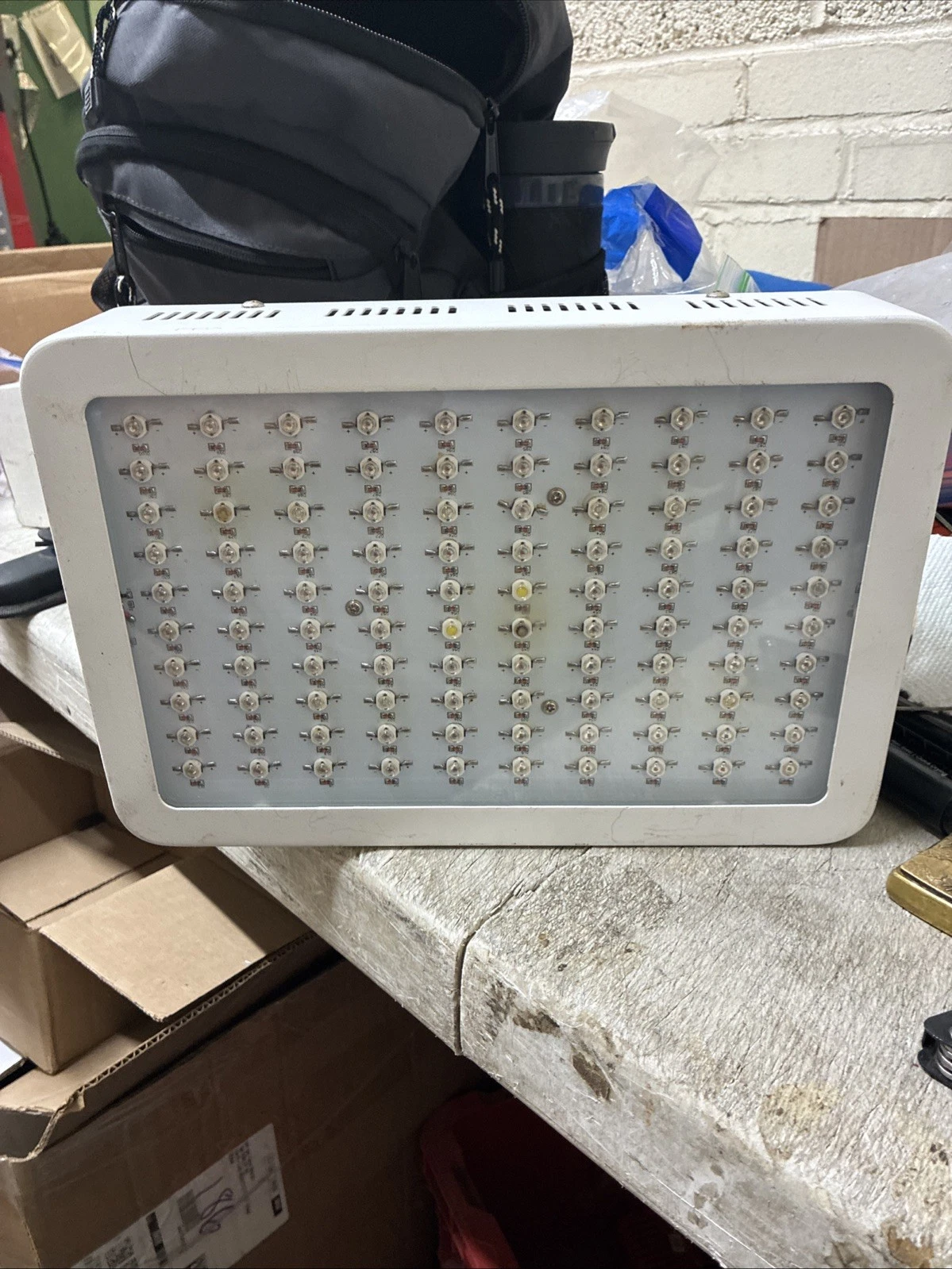 (4) Galaxyhydro LED Grow Plant Light Fixture HYG-MINI 100*3W-W Color 9 Band 300W