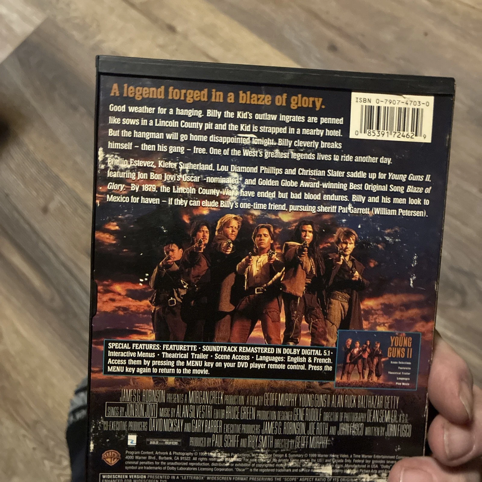 Young Guns 2 (DVD, 1990) - Image 2