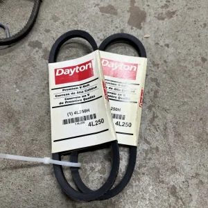 Dayton 4L250H 4L250 V-Belt, 25" Outside Length, 1/2" Top (set of 2)