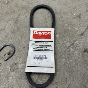 Dayton 3X697G A26 V-Belt, 28" Outside Length, 1/2" Top Width, 1 Ribs, 5/16"