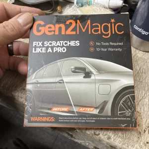 Gen2Magic White Pearl Touch Up Scratch Repair Kit With Clear Coat Pen