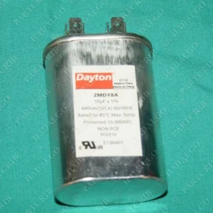 Dayton 2MDY8A Capacitor 10MFD Oval 440VAC(VCA)