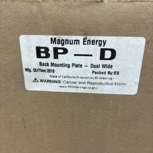 MAGNUM ENERGY BP-D DOUBLE BACKPLATE