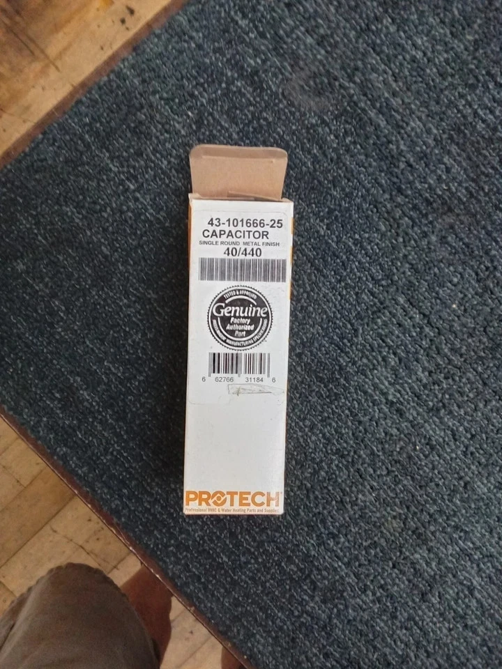 Protech Capacitor Single Round Metal Finish 40/440 43-101666-25 New - Image 2