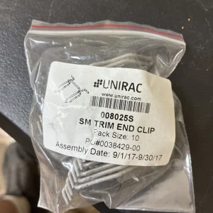 Unirac SolarFrame 008025S Trim End Clip