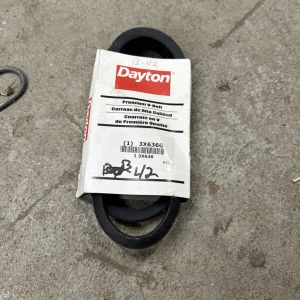 Dayton 3X636 B42 V-Belt, 45" Outside Length, 21/32" Top Width, 1 Ribs
