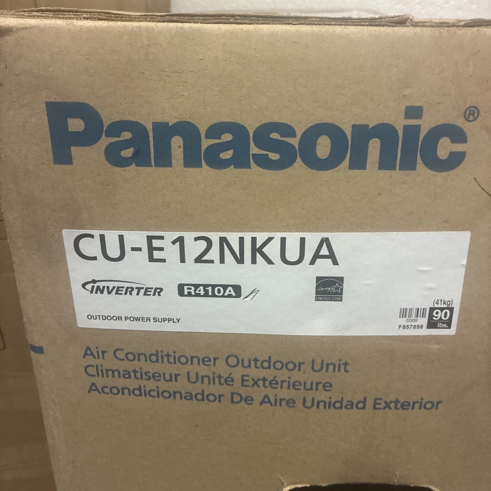 Panasonic CU-E12NKUA Air Conditioner Mini Split Outdoor Unit