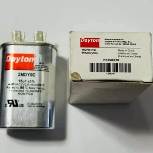 Dayton 2Mdy9C Run Capacitor,15 Mfd,440V,Oval