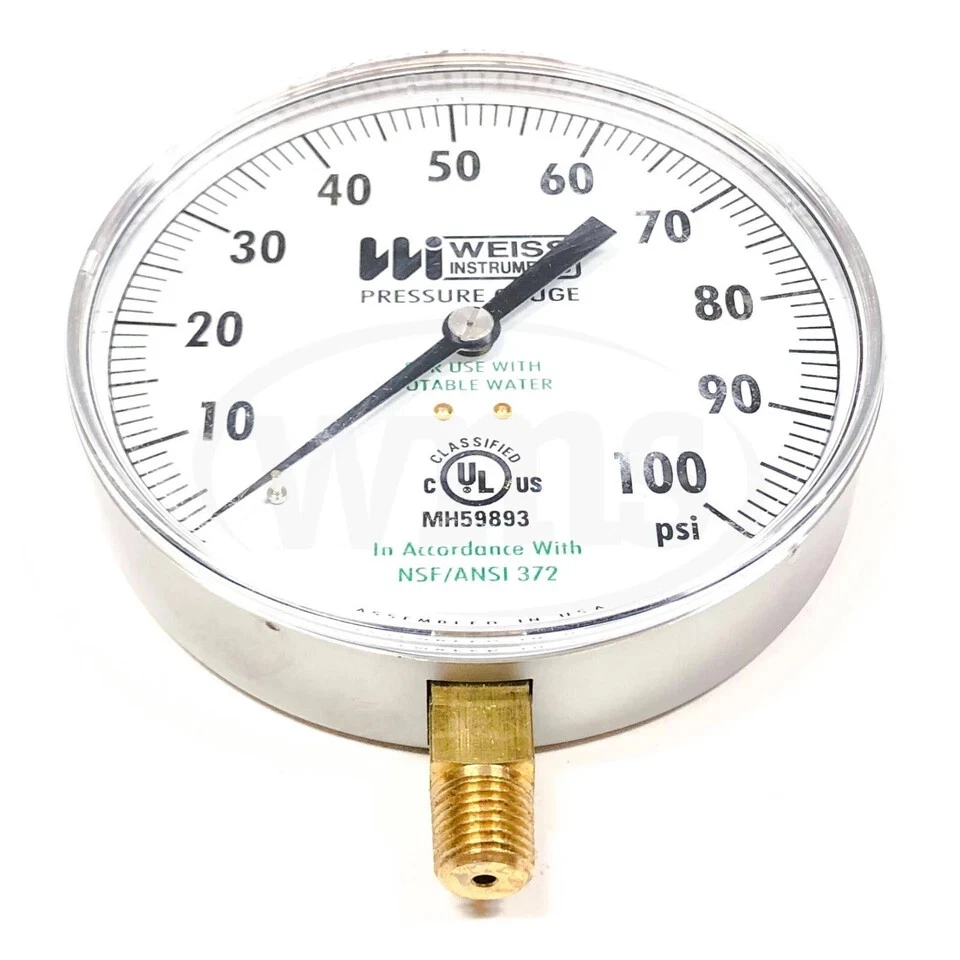 45CTSLF-030-4L-PO Weiss Instruments Pressure Gauge 30 PSI 1/4" NPT LM - Image 4