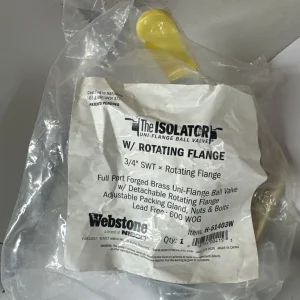 NEW Webstone The Isolator Brass H-51403W Ball Valve 3/4 in Rotating Flange