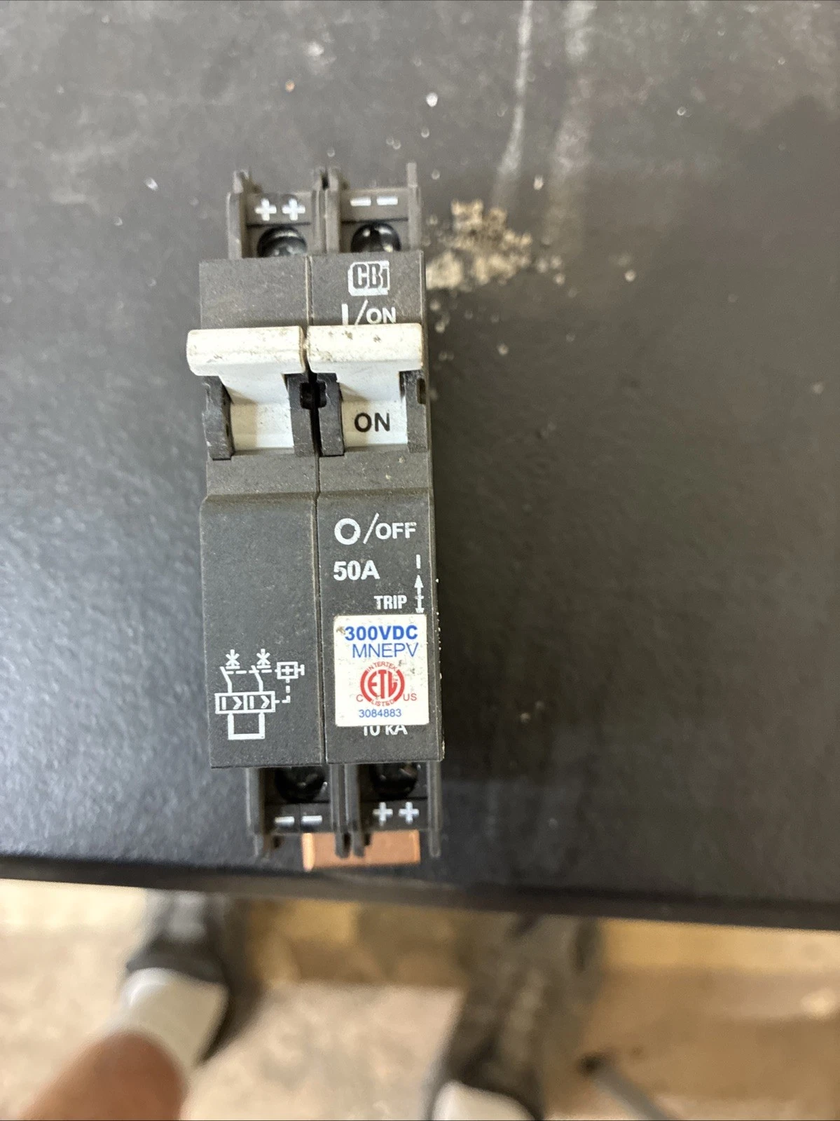 Midnite Solar, Breaker, 50 Amp, 300Vdc, Din Rail Mount, MNEPV50-300 - Image 2