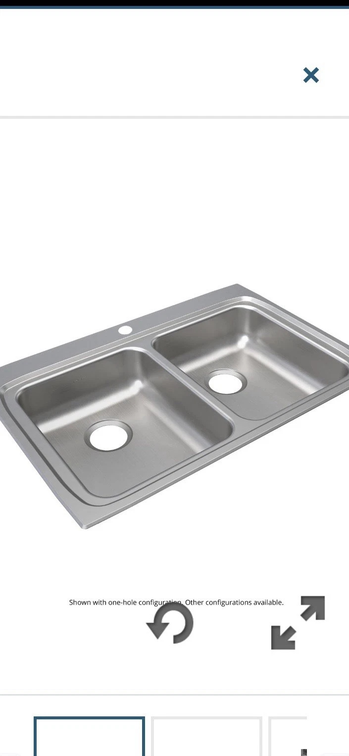 Elkay Lustertone Classic LRAD3322654 33”x22”x6.5” ADA 4 Hole Equal Double Sink - Image 2