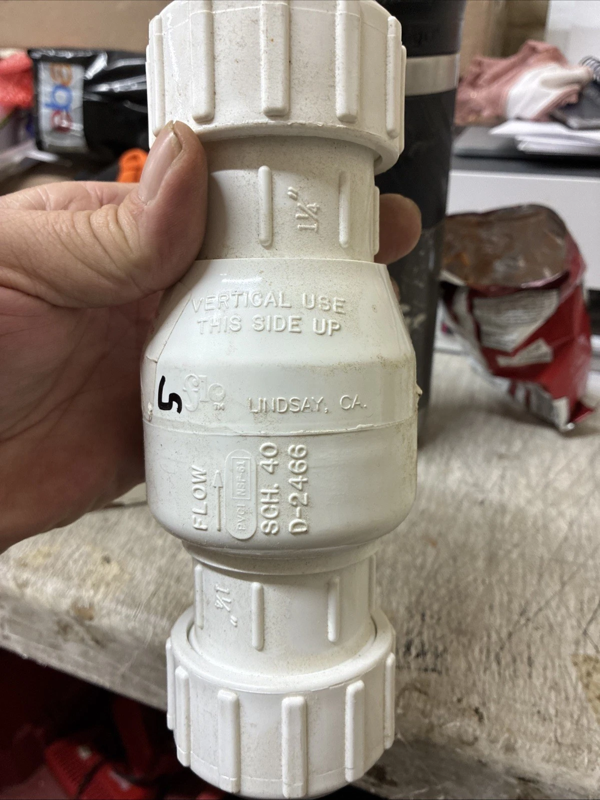 Flo Control 1500-12 Swing Check Valve, 1-1/4 in IPS Compression - Image 4