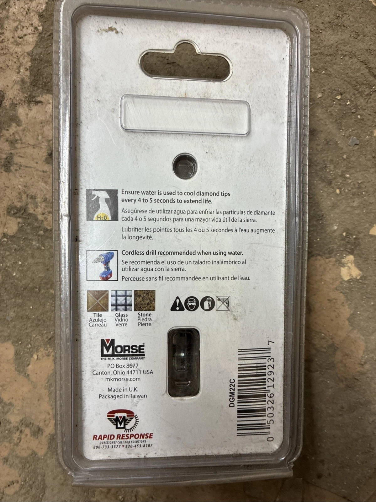 Morse Dgm22c 1-3/8" Diamond Grit Hole Saw - Image 2