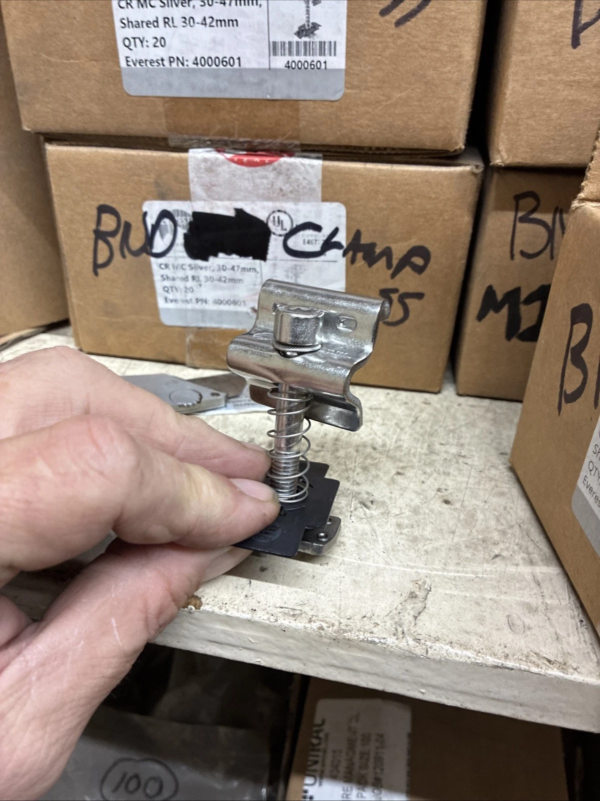 Everest BND End Clamps SS, CR EC Silver, 30-50 mm (20ea) - Image 2