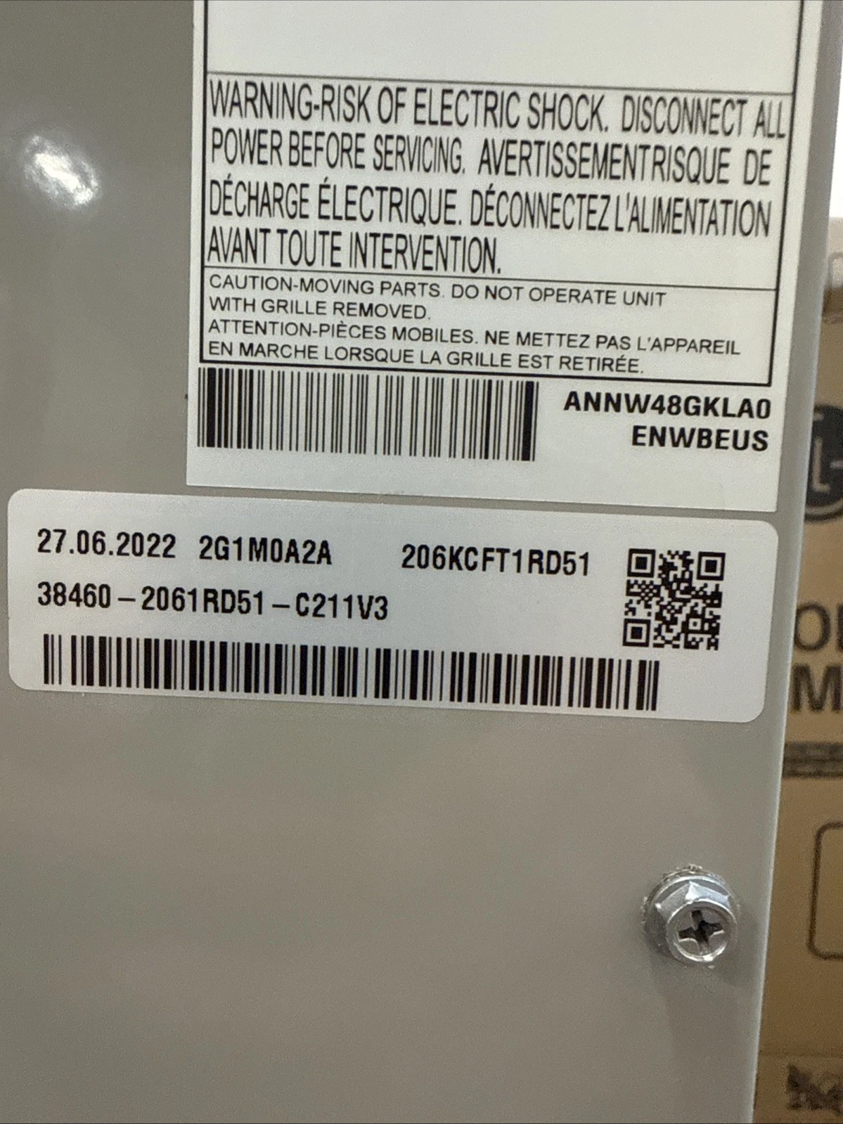 Lvn480 Lg Air Handler R-410a Small Dent With Heater Kit - Image 3