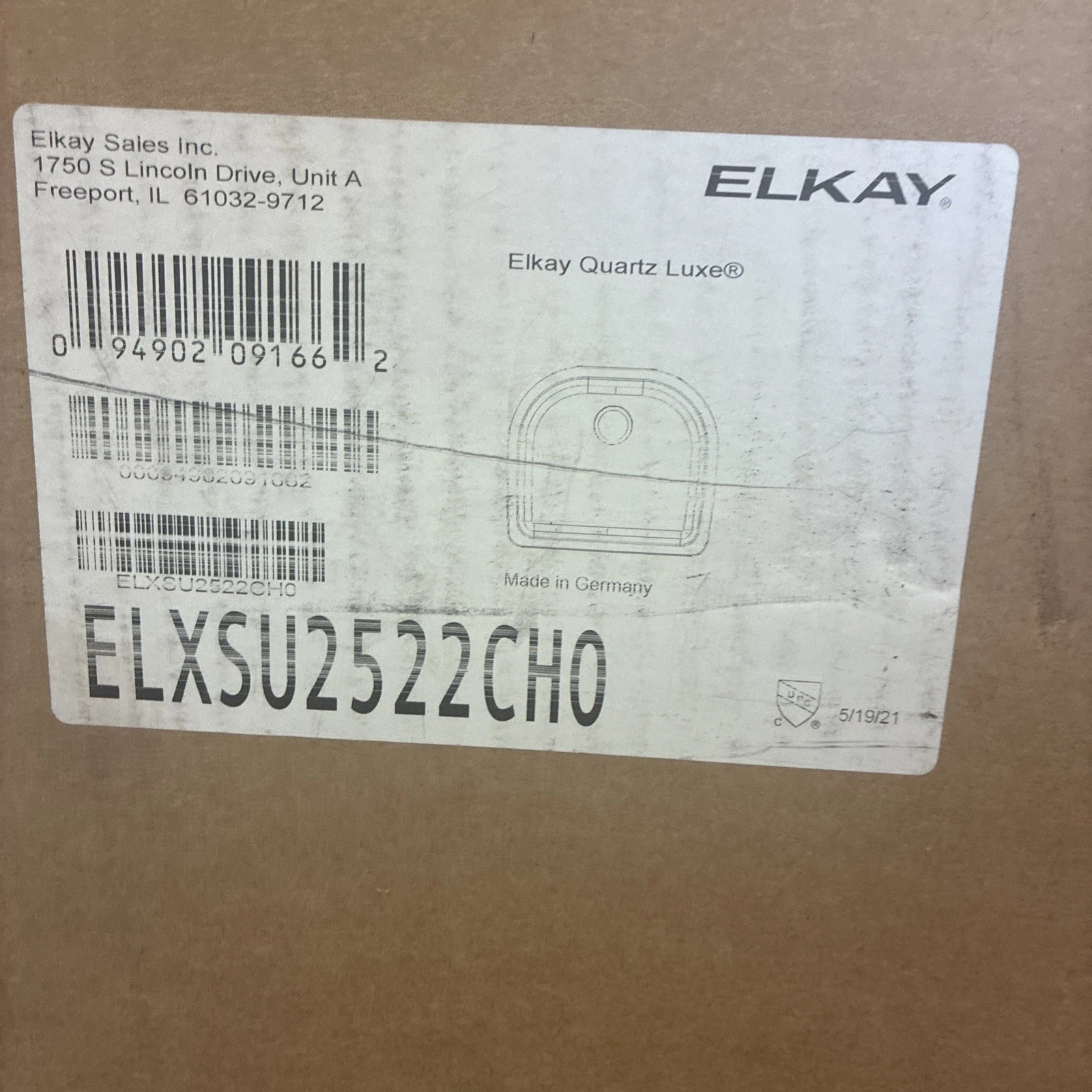 Elkay ELXSU2522CHO Quartz Luxe Undermount Sink - Image 2