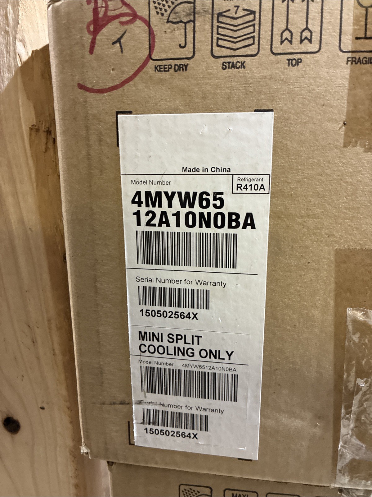 Trane Mini Split Cooling Only Indoor Unit MYW6512A10N0BA